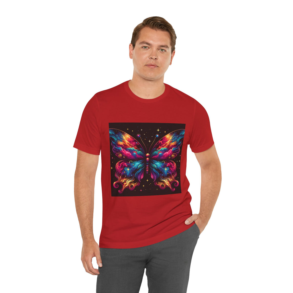 Vibrant Butterfly Art Tee | Colorful Graphic Top, Butterfly Lover