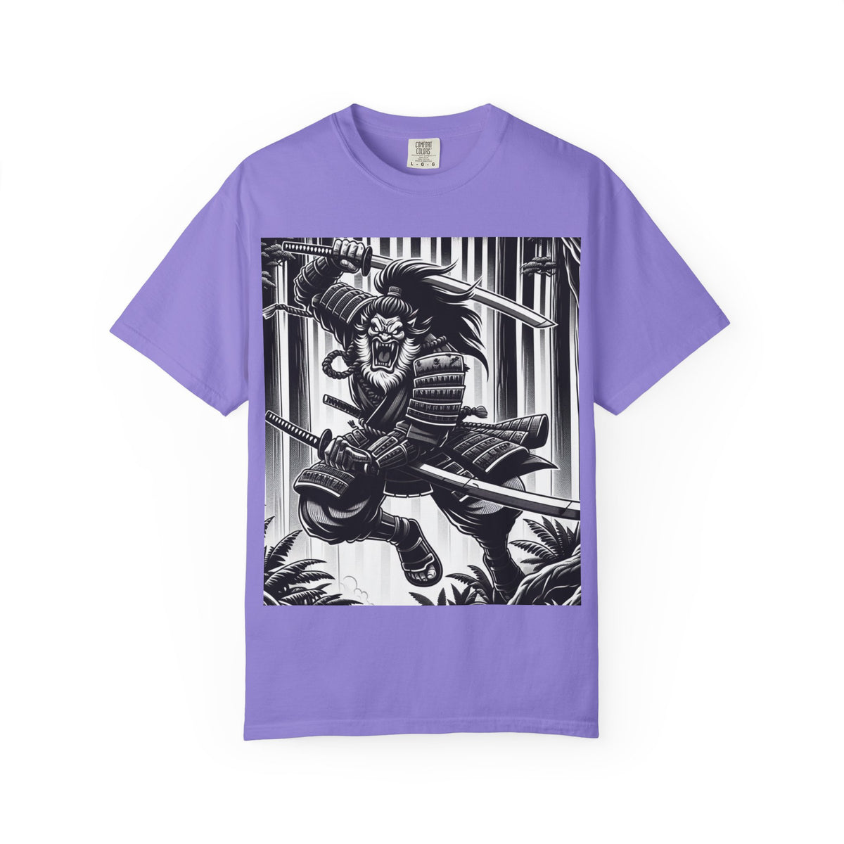 Samurai Graphic T-Shirt - Cotton Tee for Anime Lovers