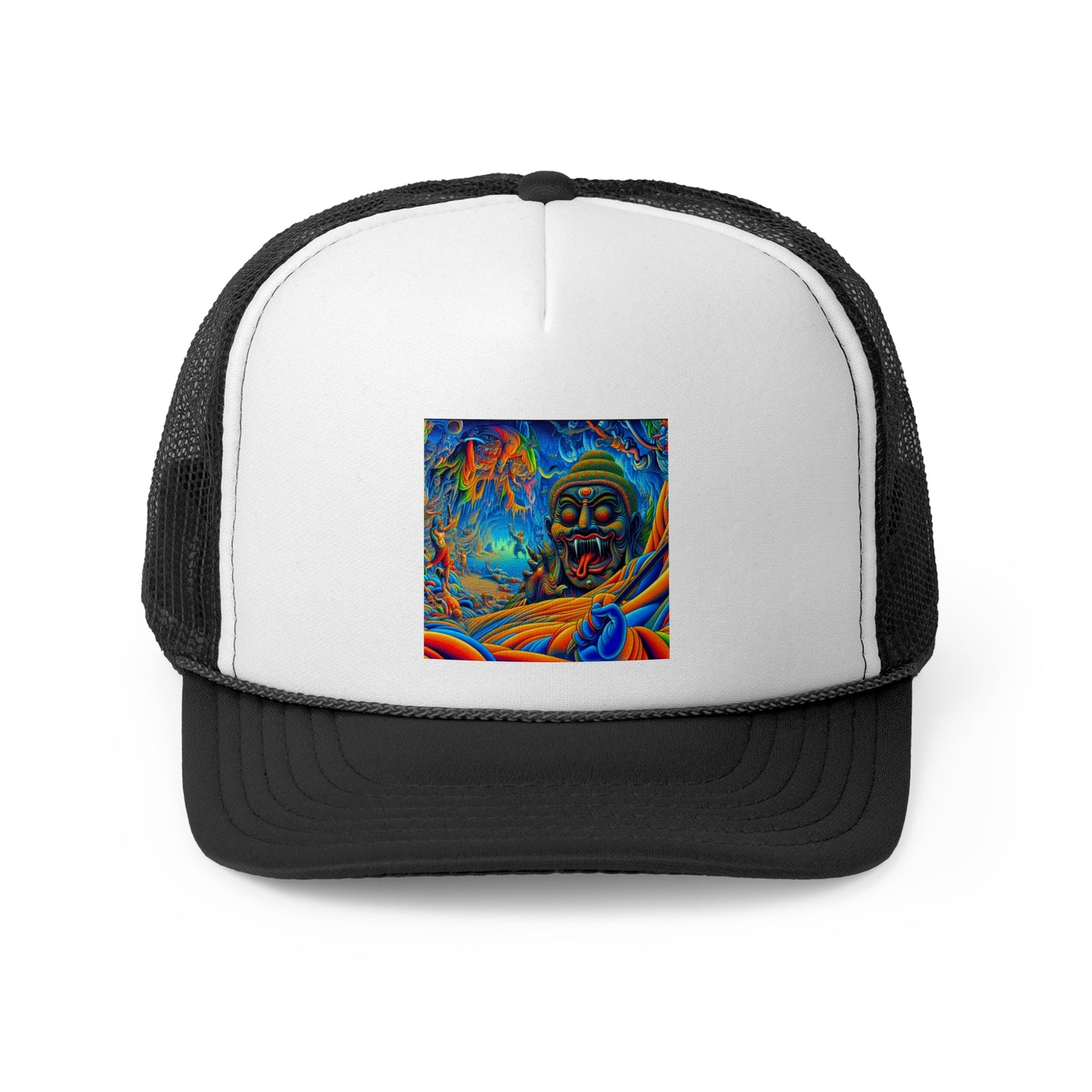 Vibrant Art Trucker Cap, Adjustable Snapback Hat, Fun Outdoor Accessory, Unique Gift for Art Lovers, Festival Headwear, Cool Casual Style