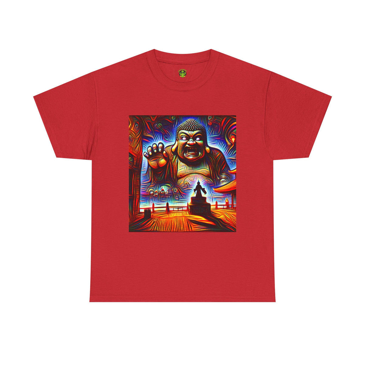 Colorful Buddha Tee, Spiritual T-Shirt, Mindfulness, Graphic Cotton