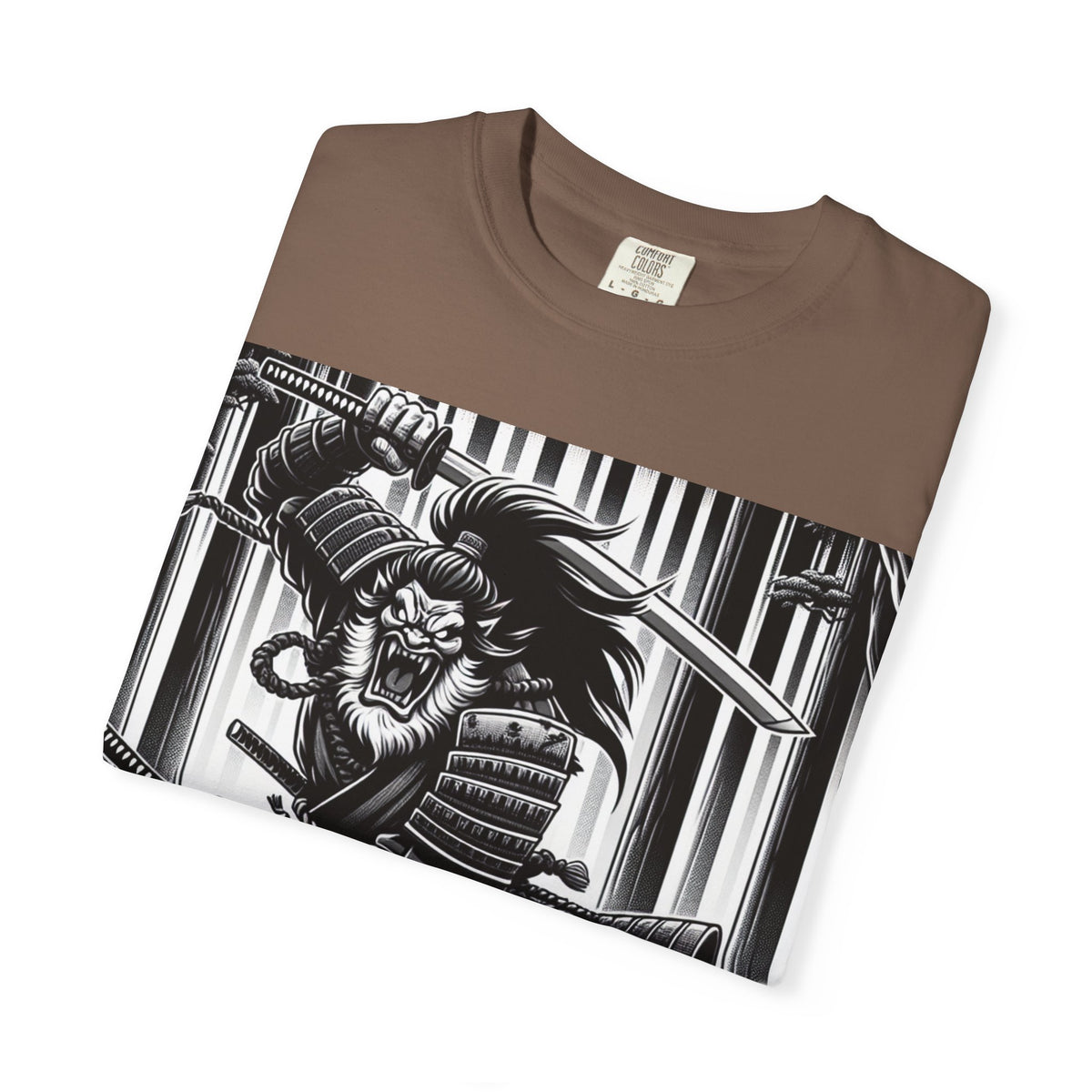 Samurai Graphic T-Shirt - Cotton Tee for Anime Lovers