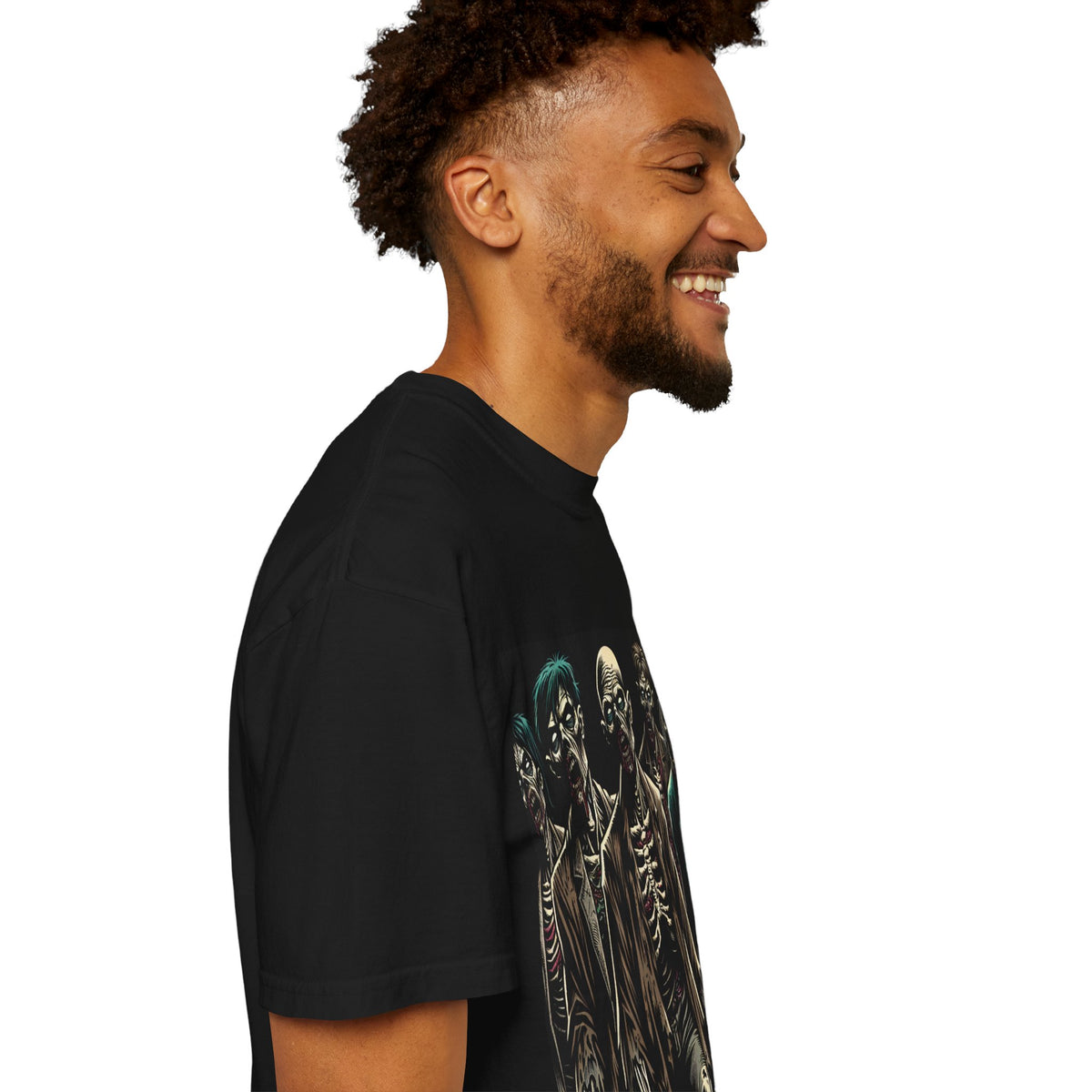 Zombie-Themed Garment-Dyed T-Shirt