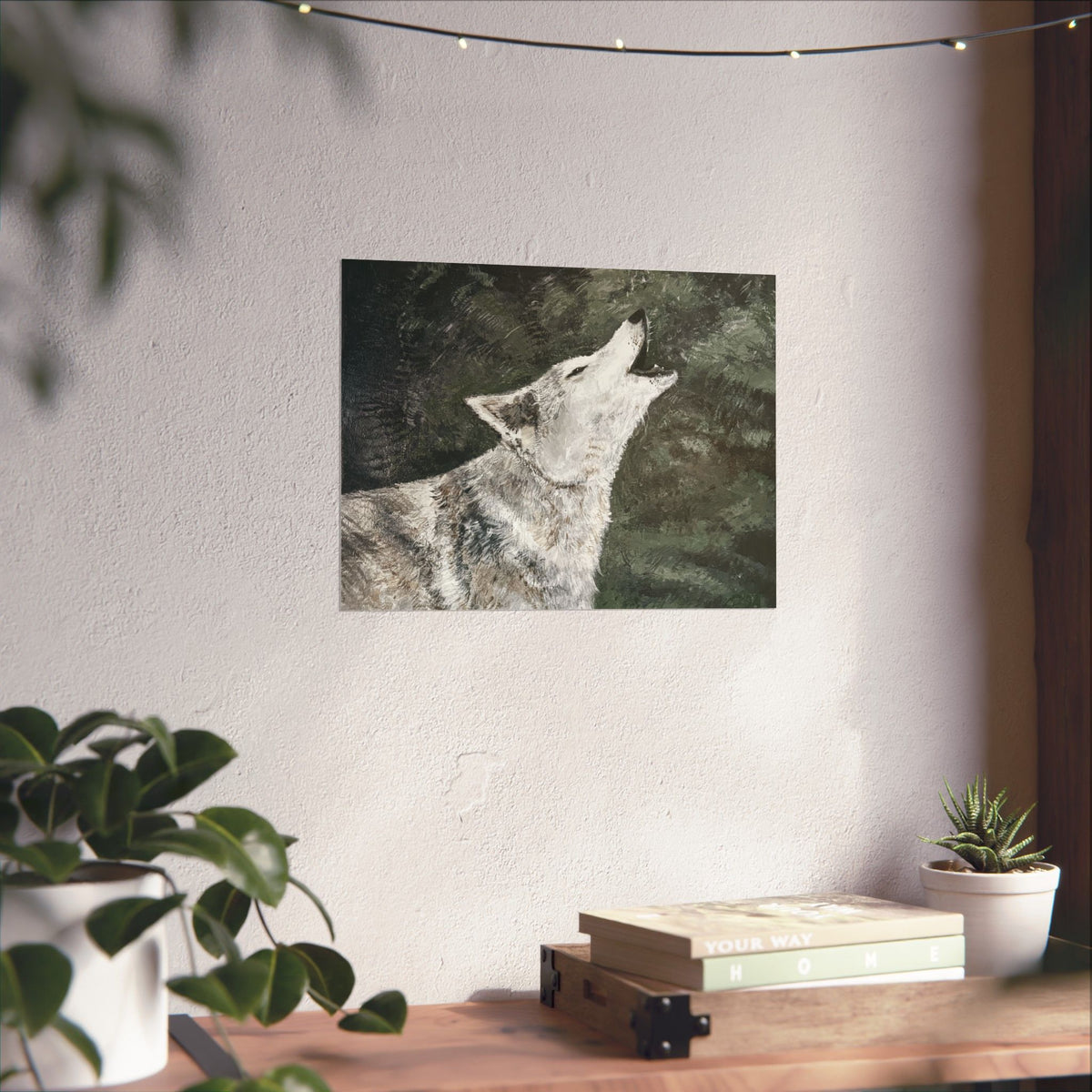 Unheard — Wolf Art Print | Original Acrylic Painting Reproduction