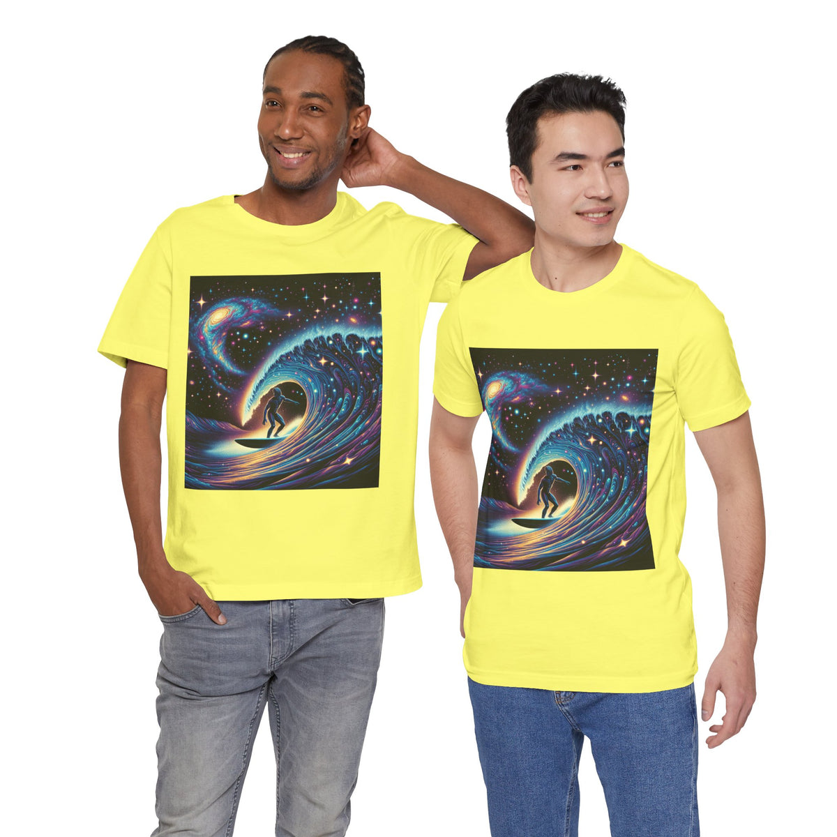 Cosmic Wave Tee Graphic Tee, Galaxy Art T-Shirt