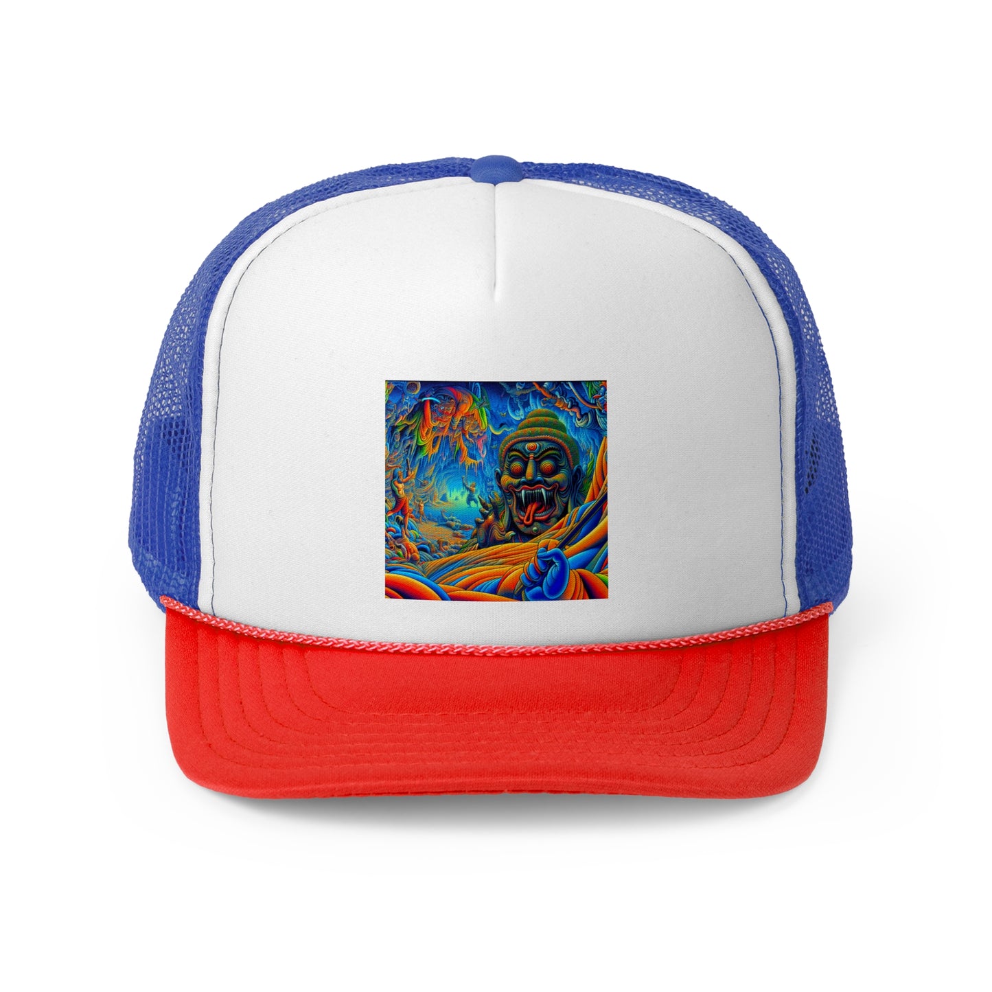 Vibrant Art Trucker Cap, Adjustable Snapback Hat, Fun Outdoor Accessory, Unique Gift for Art Lovers, Festival Headwear, Cool Casual Style