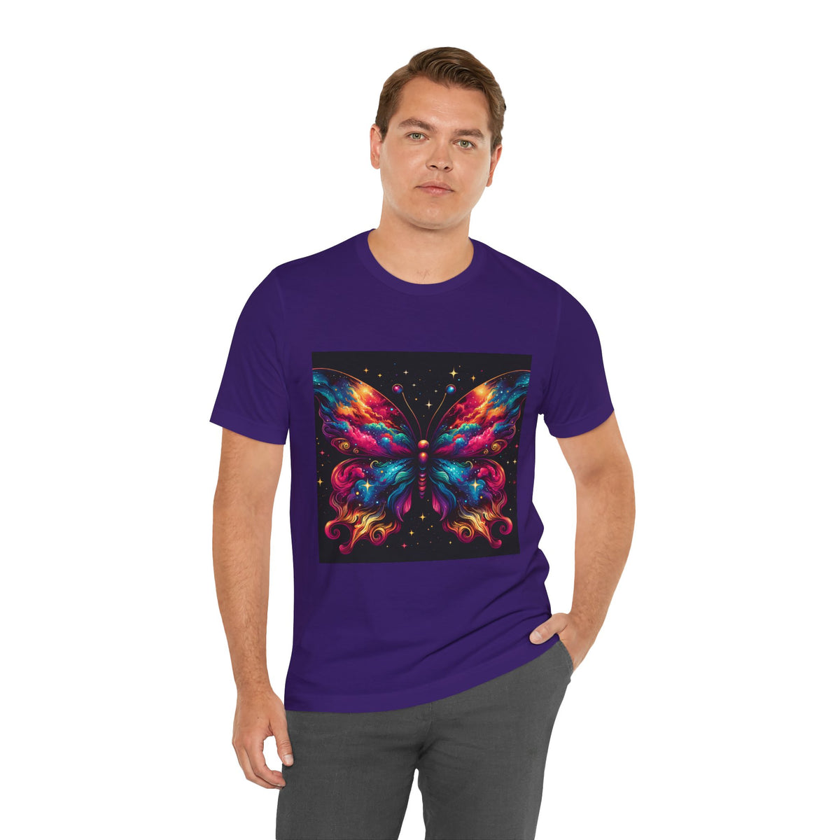 Vibrant Butterfly Art Tee | Colorful Graphic Top, Butterfly Lover