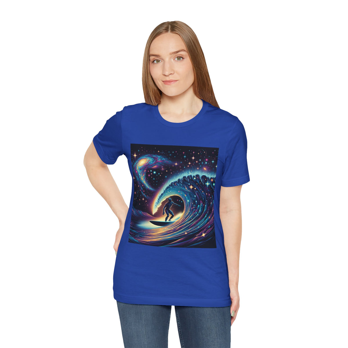 Cosmic Wave Tee Graphic Tee, Galaxy Art T-Shirt