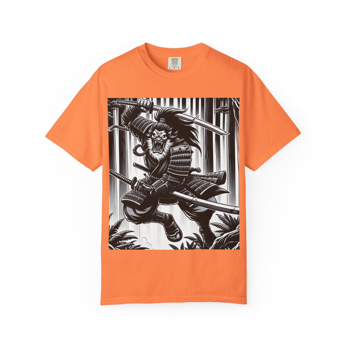 Samurai Graphic T-Shirt - Cotton Tee for Anime Lovers