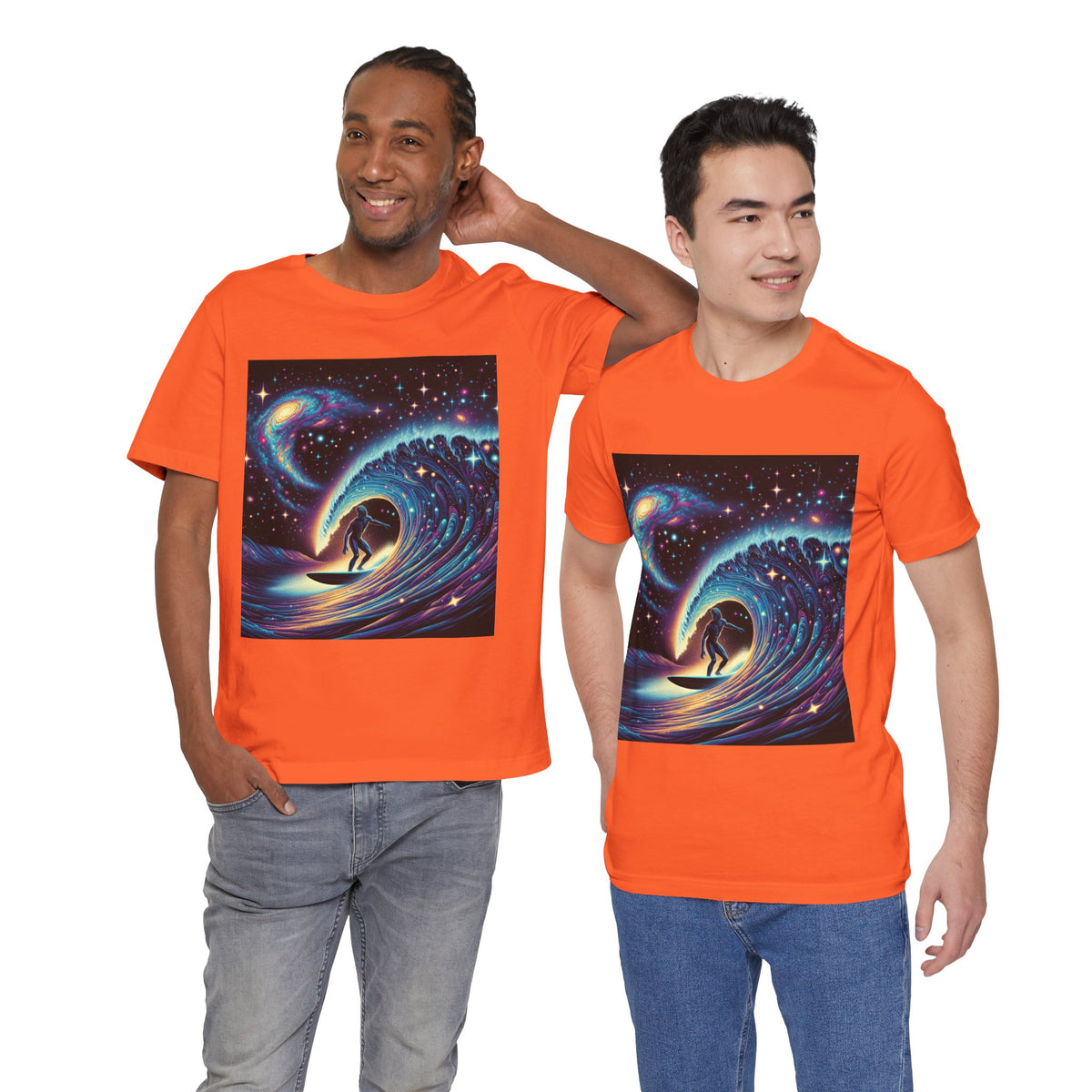 Cosmic Wave Tee Graphic Tee, Galaxy Art T-Shirt
