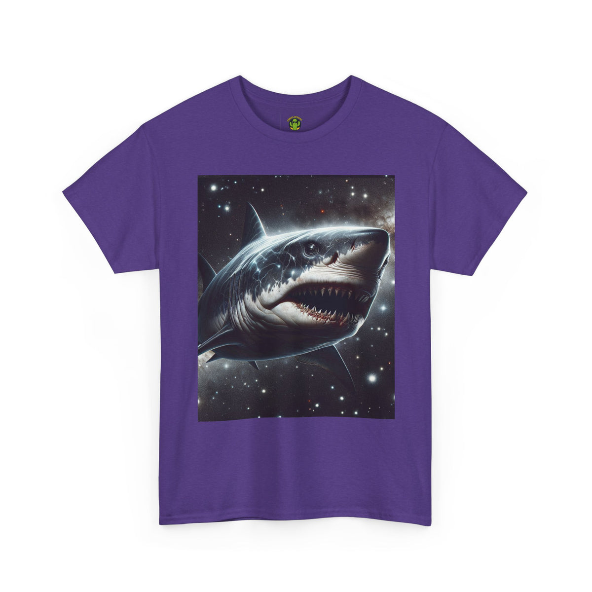 Shark Graphic Unisex Heavy Cotton Tee - Bold Ocean Vibes