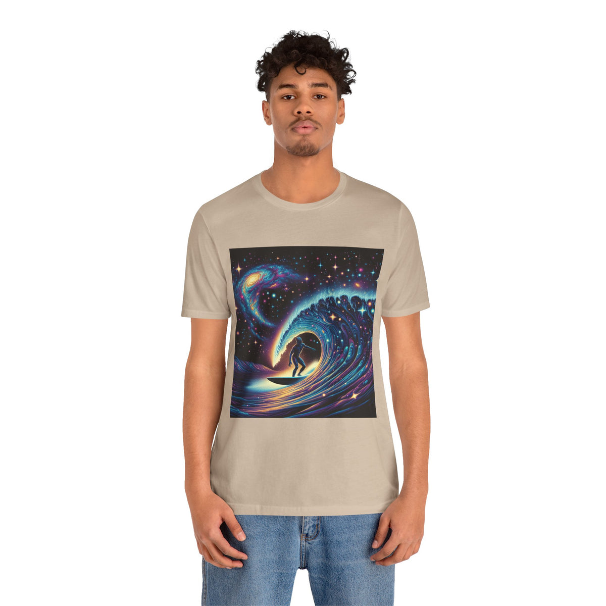 Cosmic Wave Tee Graphic Tee, Galaxy Art T-Shirt
