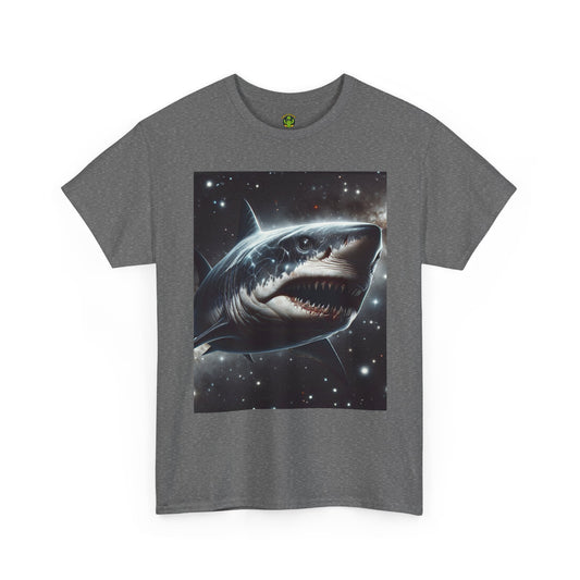 Shark Graphic Unisex Heavy Cotton Tee - Bold Ocean Vibes