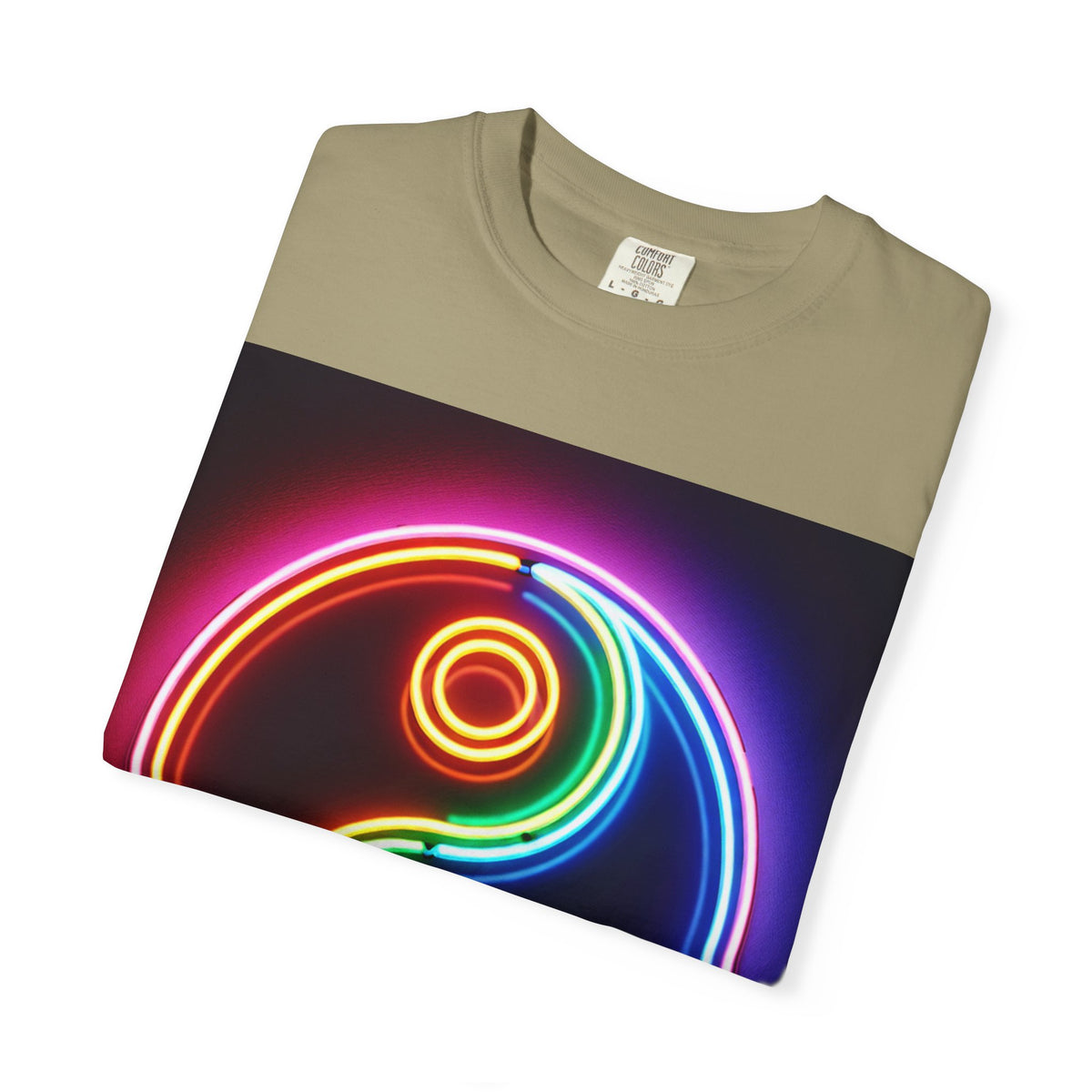Yin Yang Neon T-Shirt - Colorful Garment-Dyed Tee