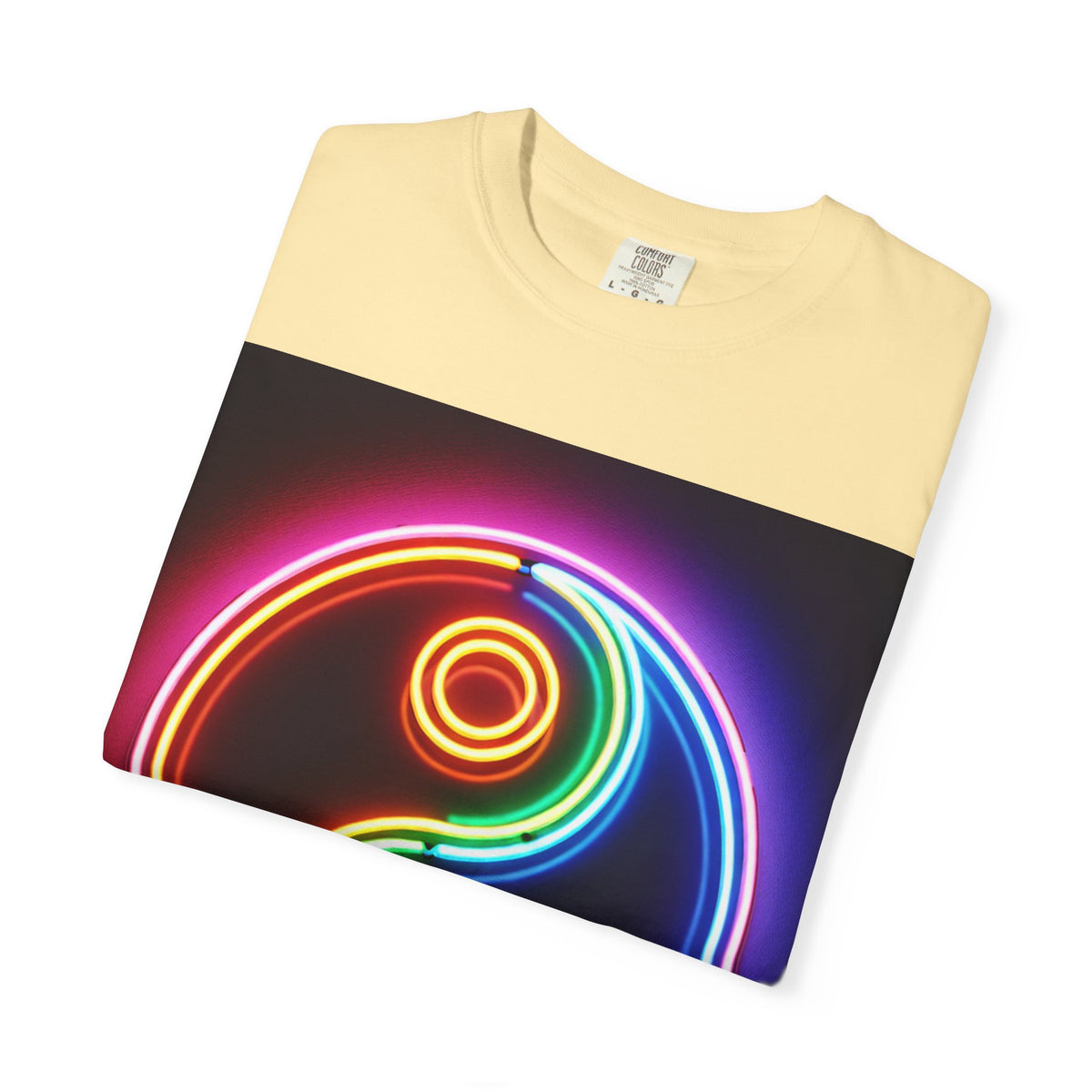 Yin Yang Neon T-Shirt - Colorful Garment-Dyed Tee