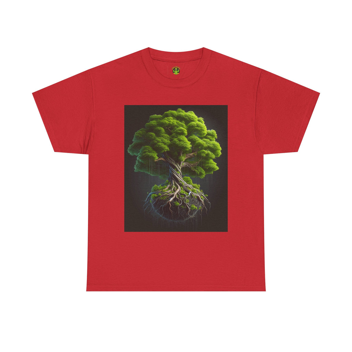 Eco-Friendly Unisex Heavy Cotton Tee - Tree of Life Design