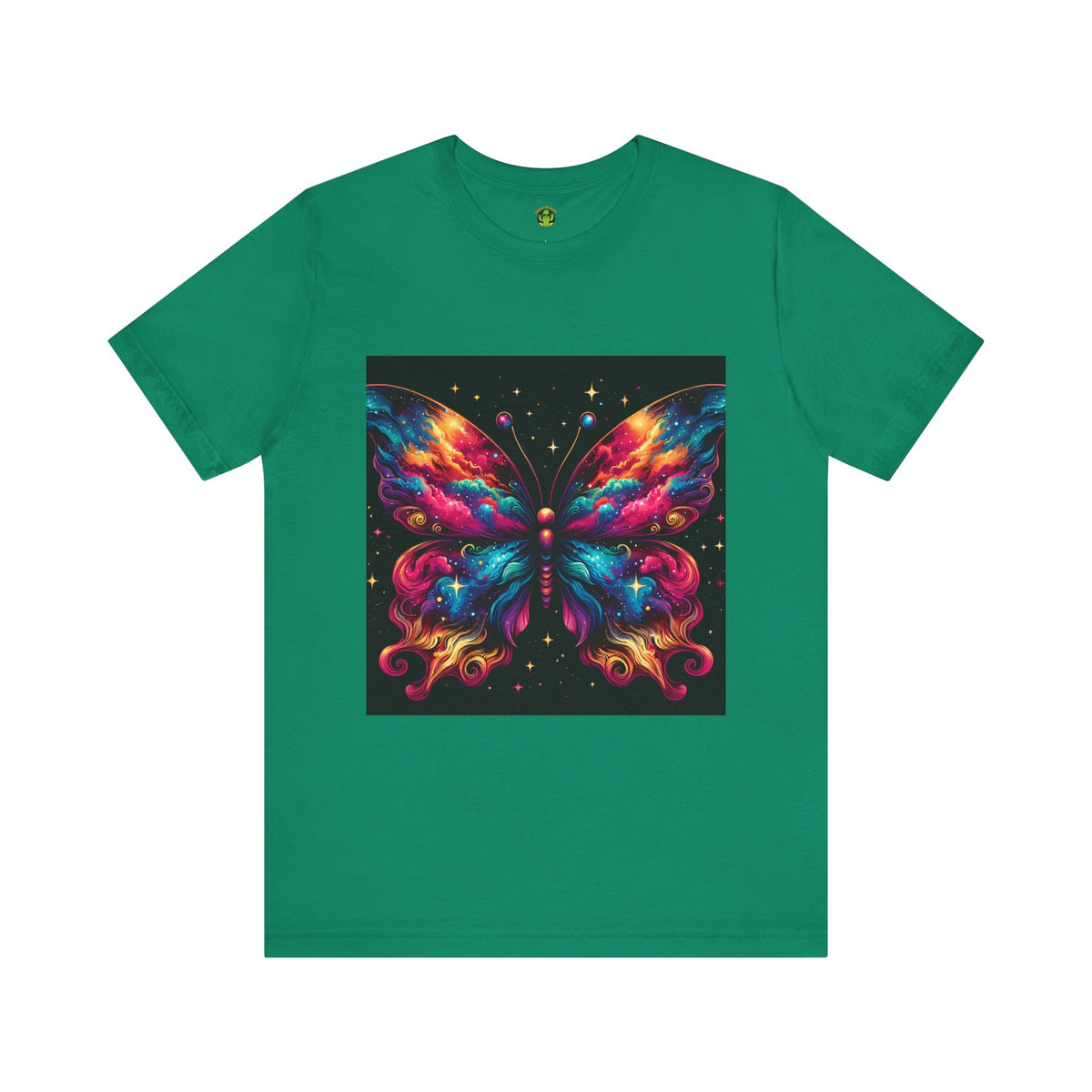 Vibrant Butterfly Art Tee | Colorful Graphic Top, Butterfly Lover