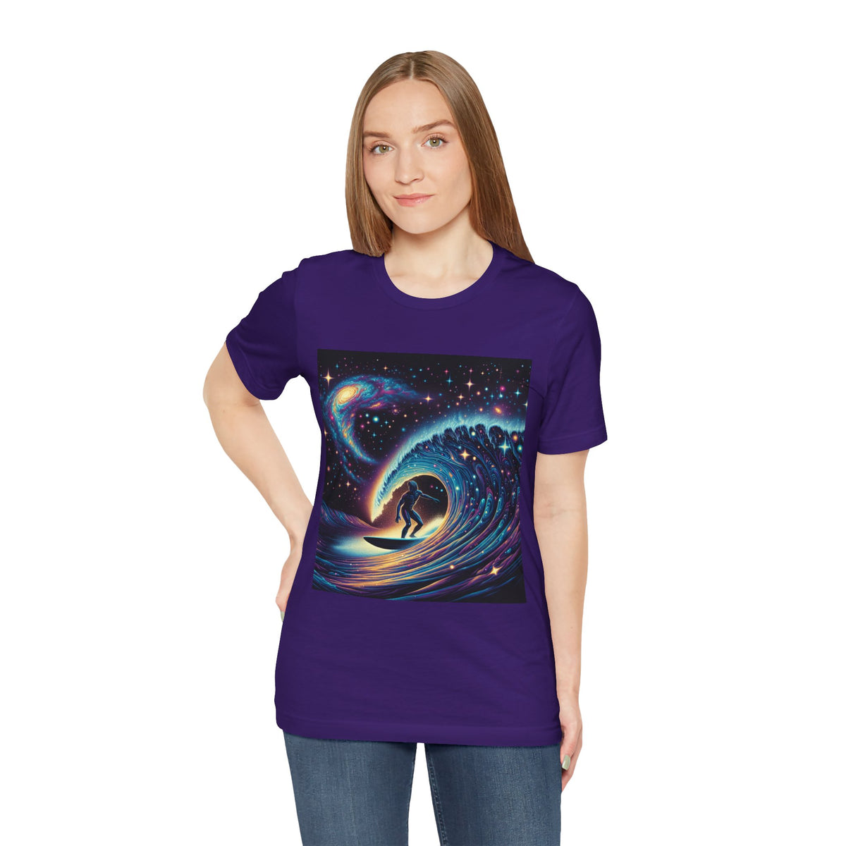 Cosmic Wave Tee Graphic Tee, Galaxy Art T-Shirt