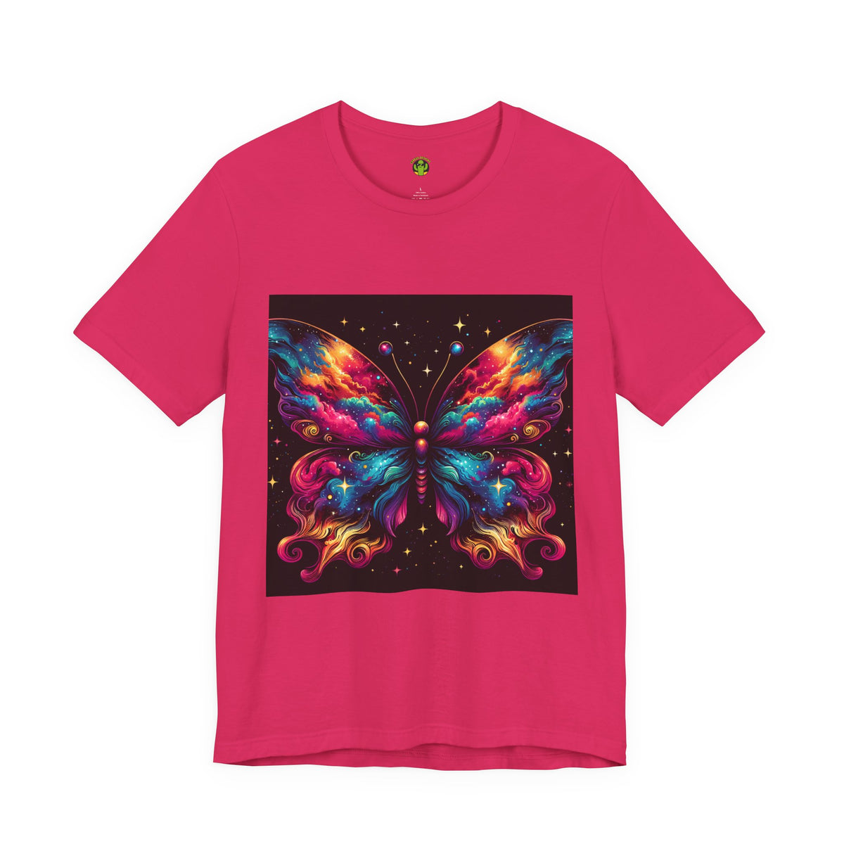 Vibrant Butterfly Art Tee | Colorful Graphic Top, Butterfly Lover
