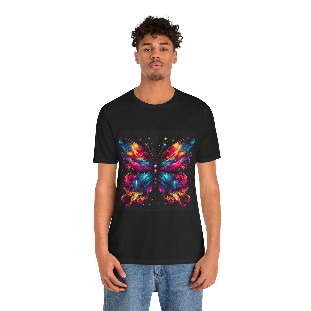 Vibrant Butterfly Art Tee | Colorful Graphic Top, Butterfly Lover