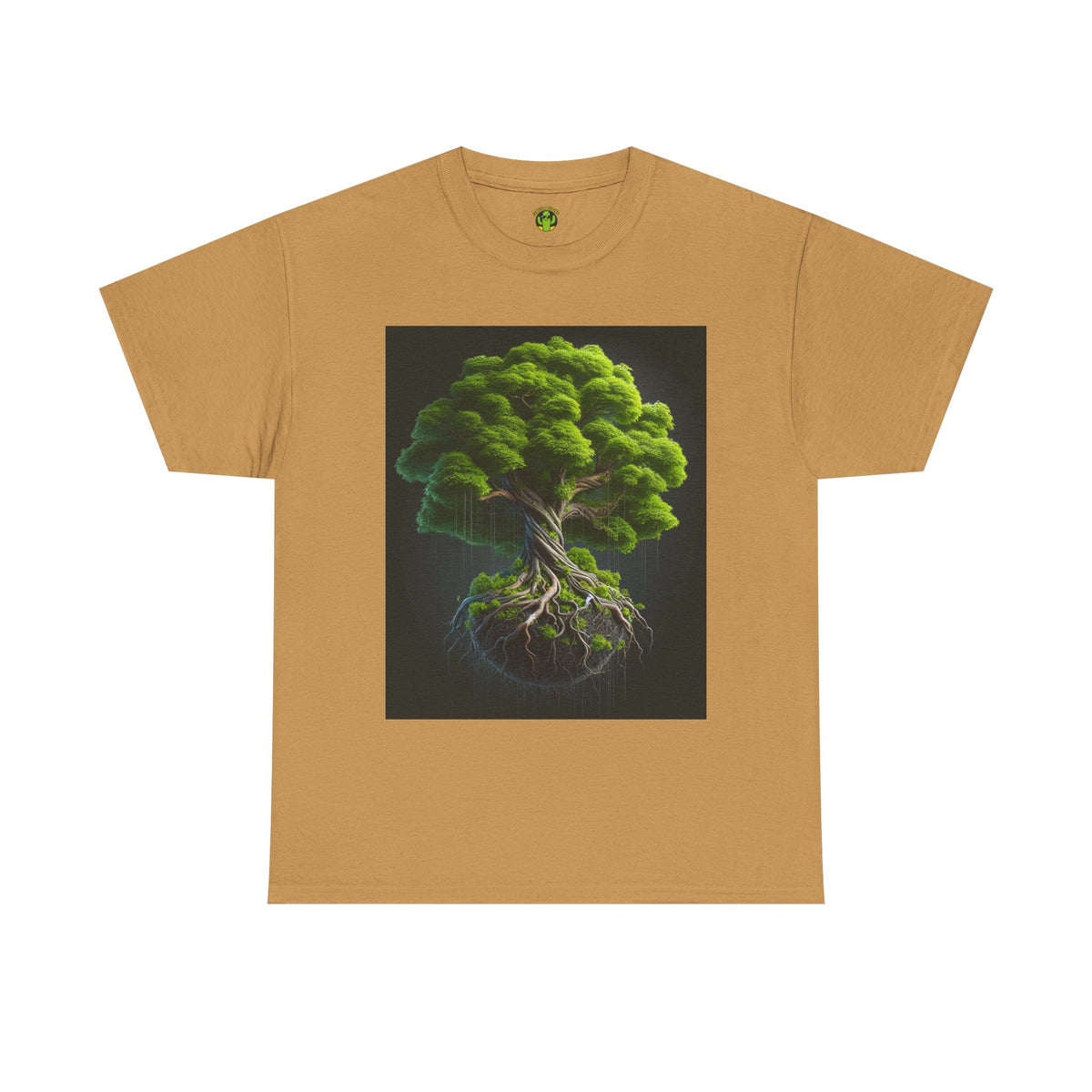 Eco-Friendly Unisex Heavy Cotton Tee - Tree of Life Design