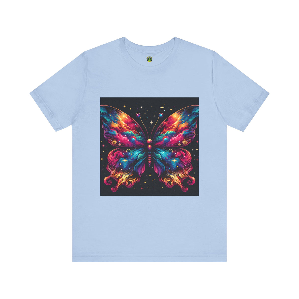 Vibrant Butterfly Art Tee | Colorful Graphic Top, Butterfly Lover