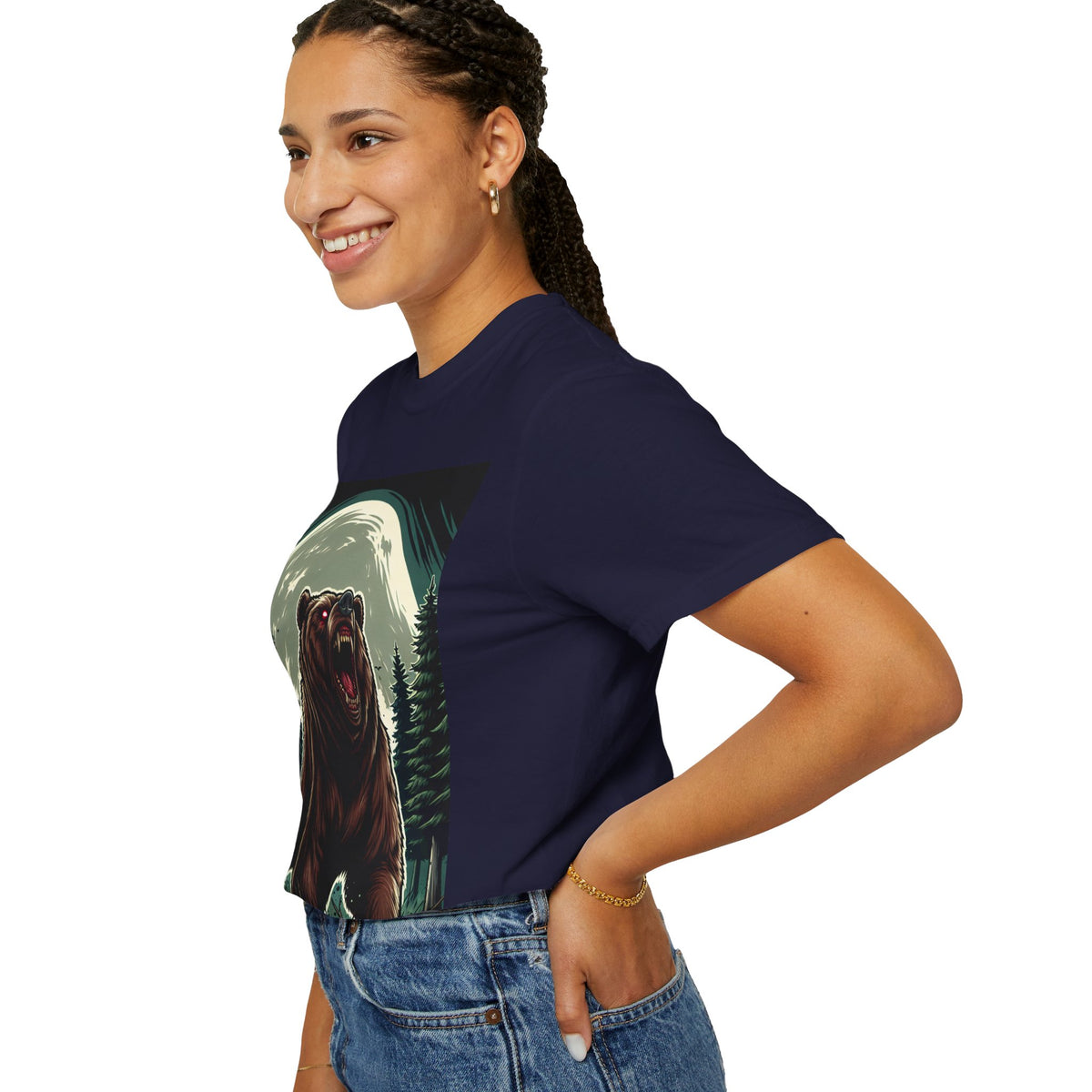 Unisex Bear Graphic T-shirt - Nature Lover's Shirt for Outdoor Adventures