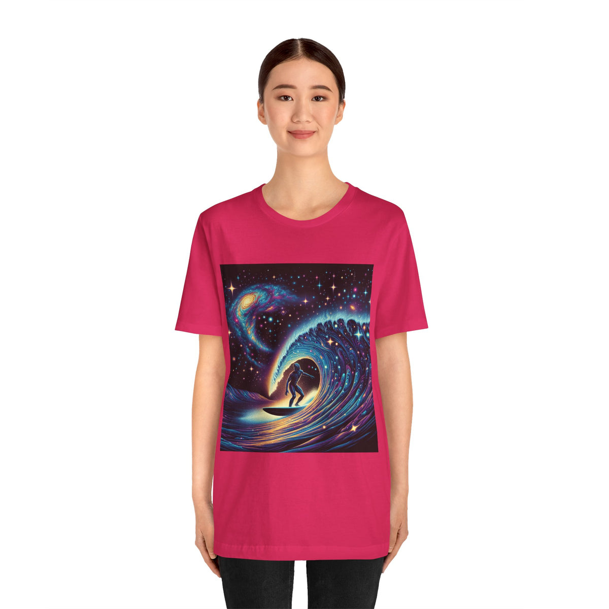 Cosmic Wave Tee Graphic Tee, Galaxy Art T-Shirt