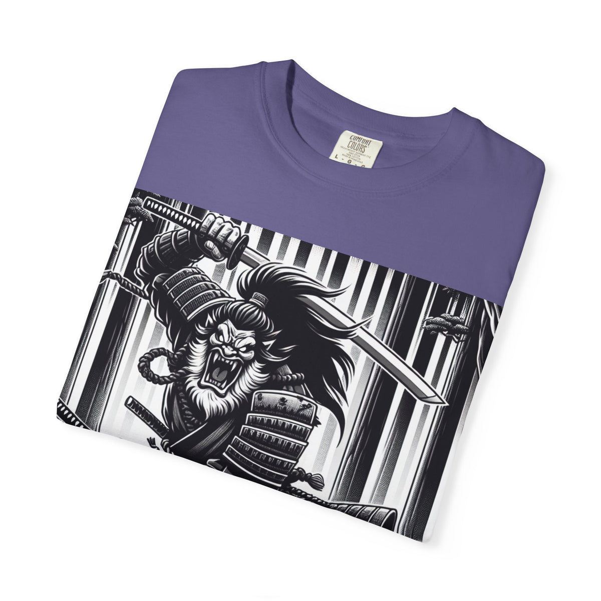 Samurai Graphic T-Shirt - Cotton Tee for Anime Lovers