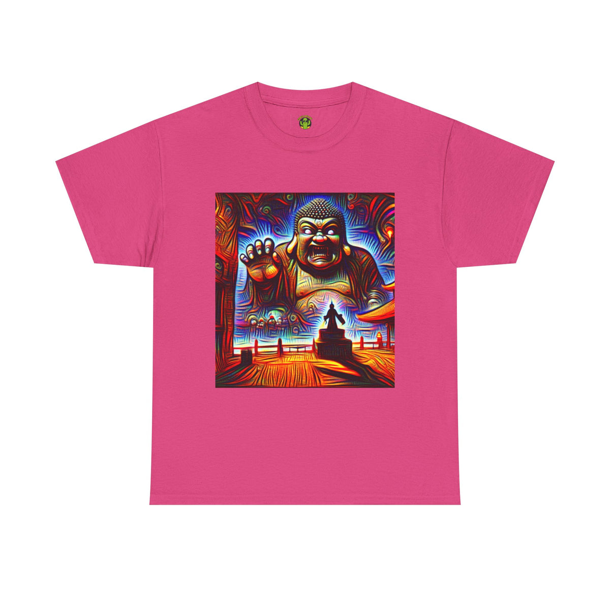 Colorful Buddha Tee, Spiritual T-Shirt, Mindfulness, Graphic Cotton