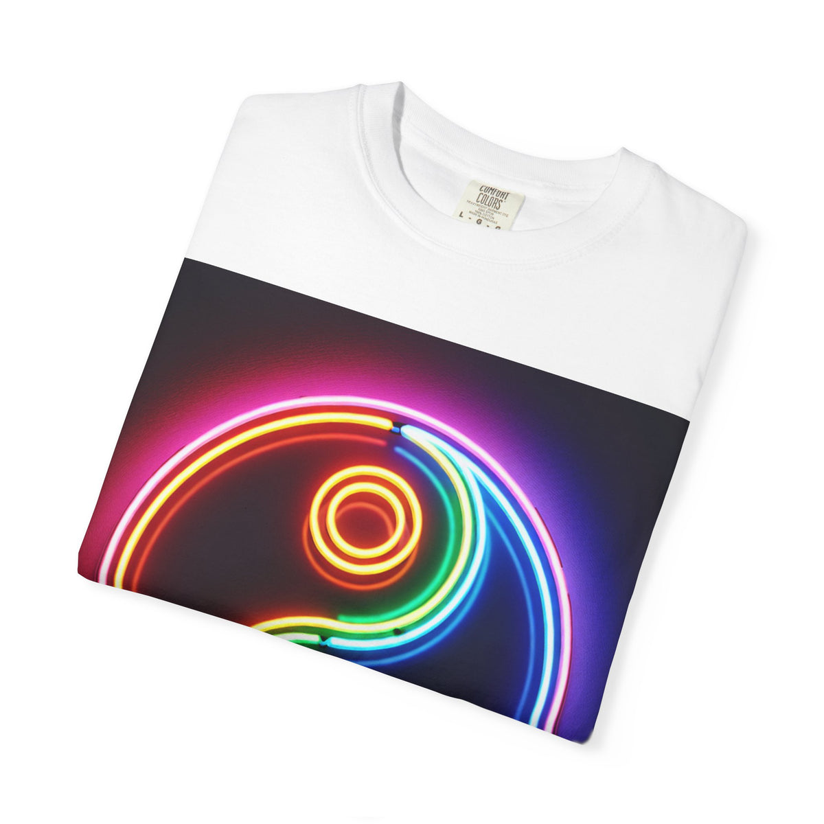 Yin Yang Neon T-Shirt - Colorful Garment-Dyed Tee