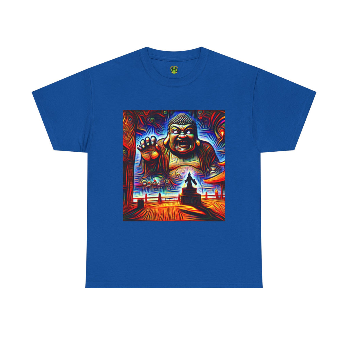 Colorful Buddha Tee, Spiritual T-Shirt, Mindfulness, Graphic Cotton