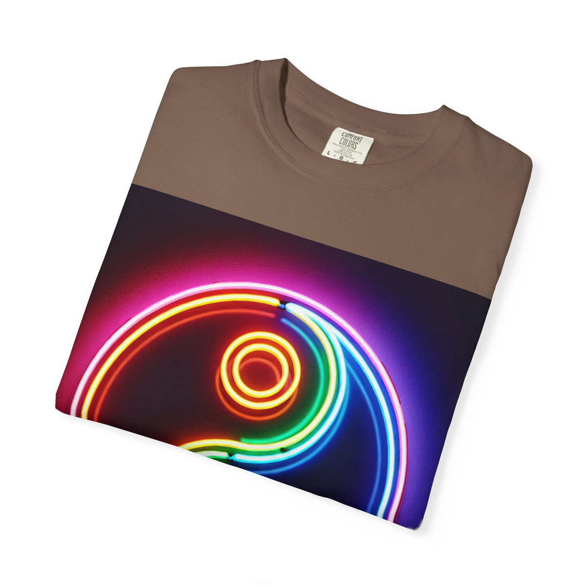 Yin Yang Neon T-Shirt - Colorful Garment-Dyed Tee