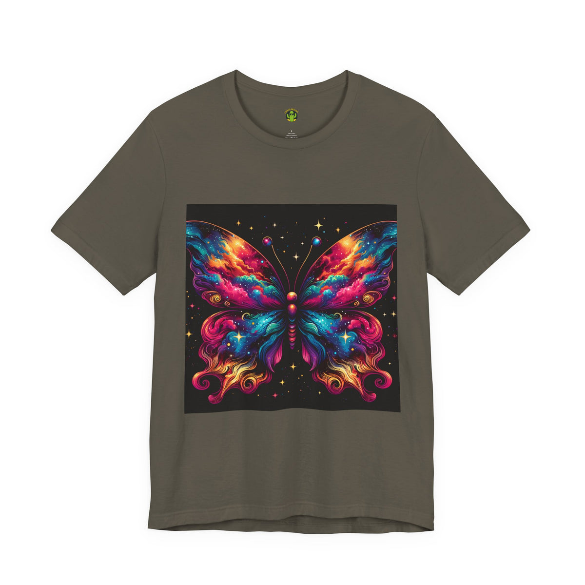 Vibrant Butterfly Art Tee | Colorful Graphic Top, Butterfly Lover