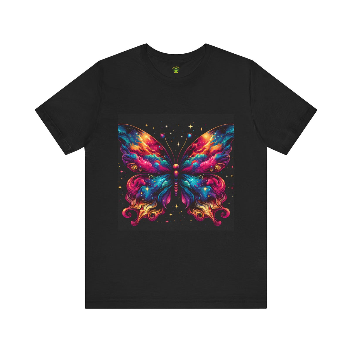 Vibrant Butterfly Art Tee | Colorful Graphic Top, Butterfly Lover
