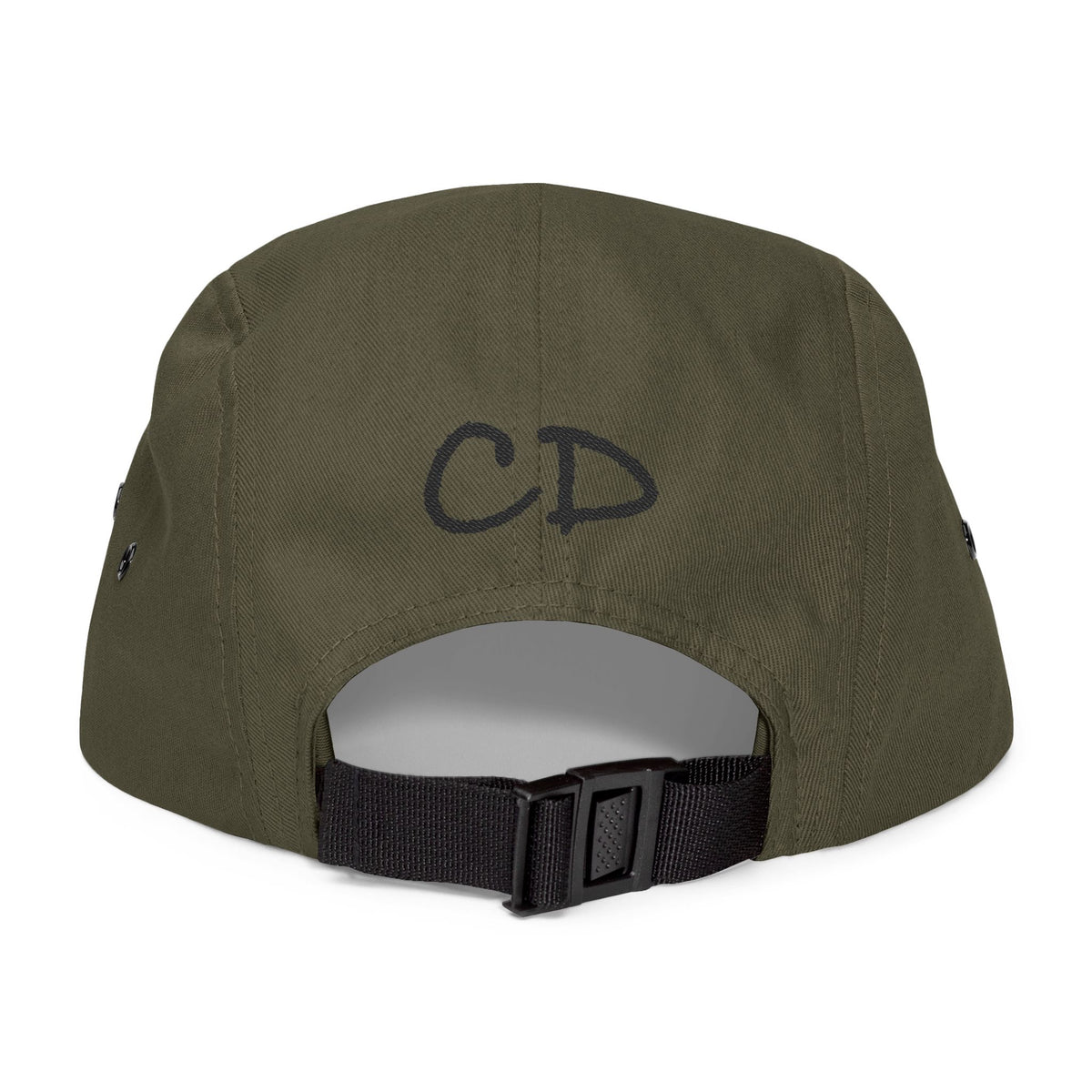 Black and White Cereus Designs Logo Stylish 5 Panel Cap with Unique Embroidery, Trendy Headwear for Every Occasion, Summer Cap, Gift for Him or Her, Fashionable Apparel
