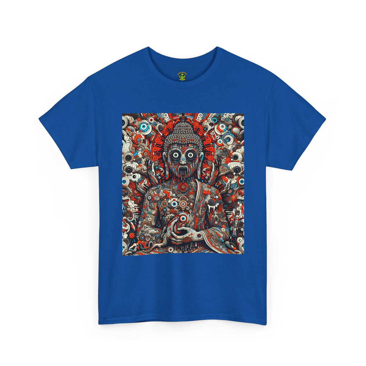 Buddha Art Heavy Cotton Tee - Spiritual, Meditation Shirt, Mindfulness Apparel