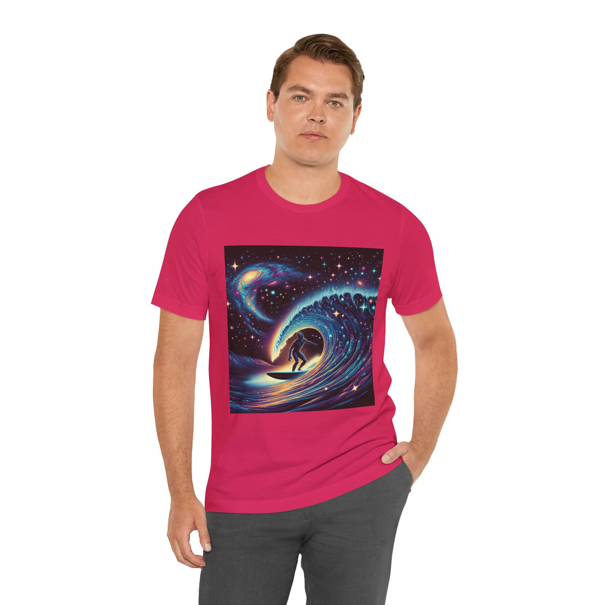 Cosmic Wave Tee Graphic Tee, Galaxy Art T-Shirt