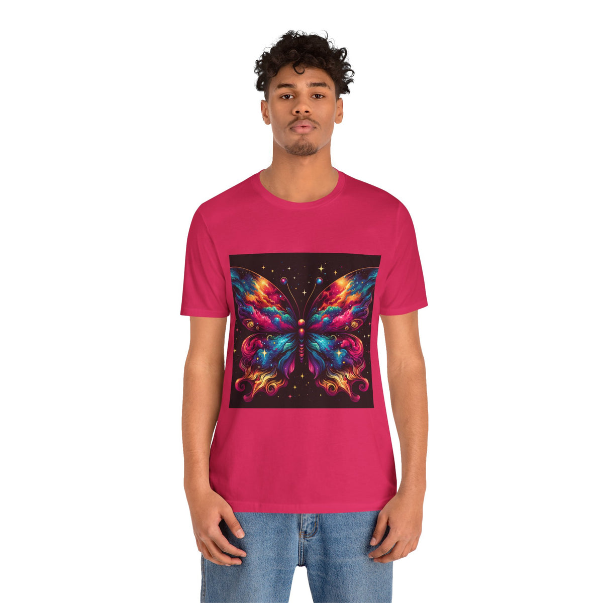 Vibrant Butterfly Art Tee | Colorful Graphic Top, Butterfly Lover