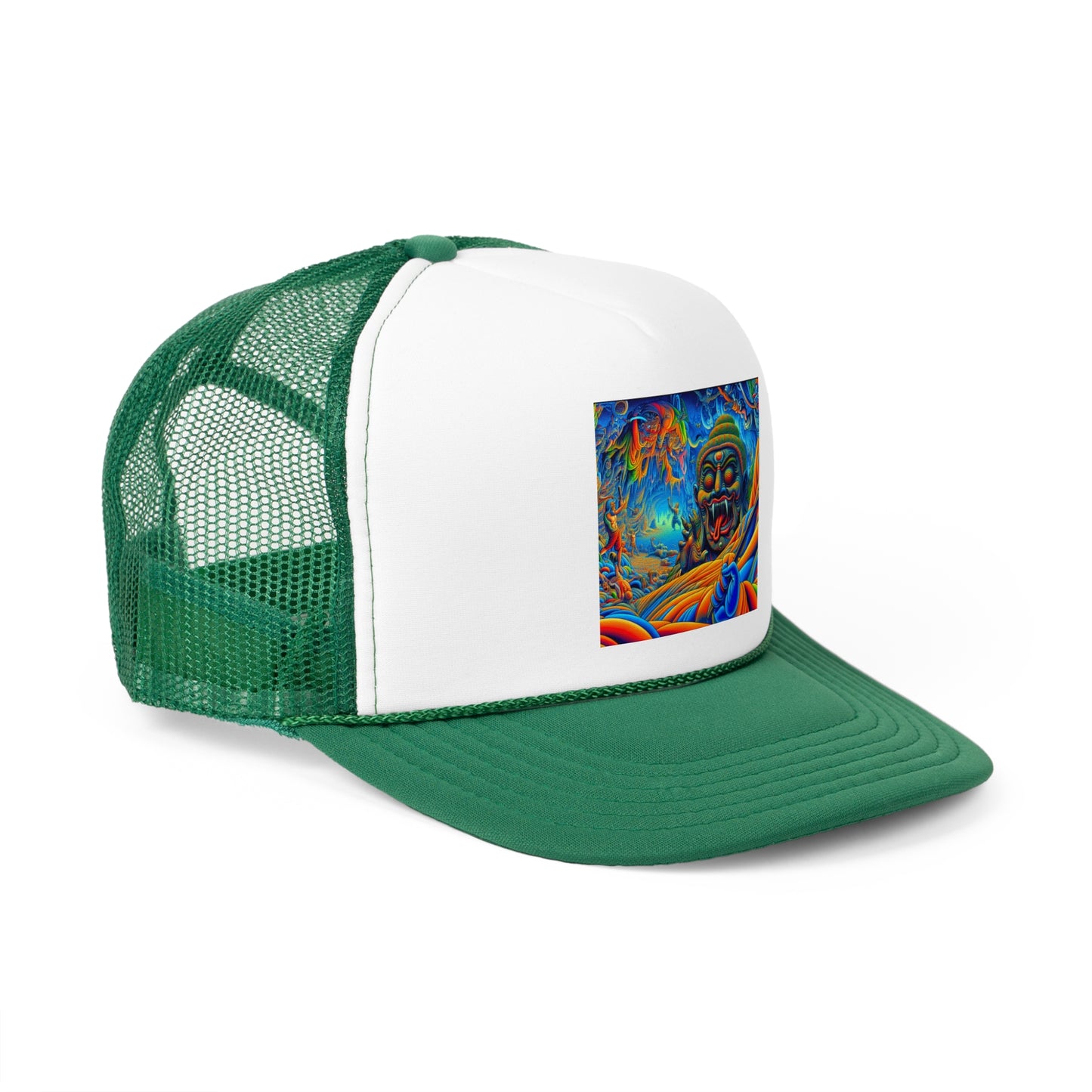Vibrant Art Trucker Cap, Adjustable Snapback Hat, Fun Outdoor Accessory, Unique Gift for Art Lovers, Festival Headwear, Cool Casual Style