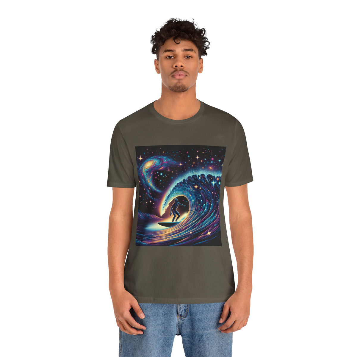 Cosmic Wave Tee Graphic Tee, Galaxy Art T-Shirt