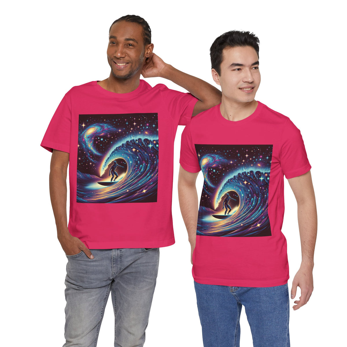 Cosmic Wave Tee Graphic Tee, Galaxy Art T-Shirt