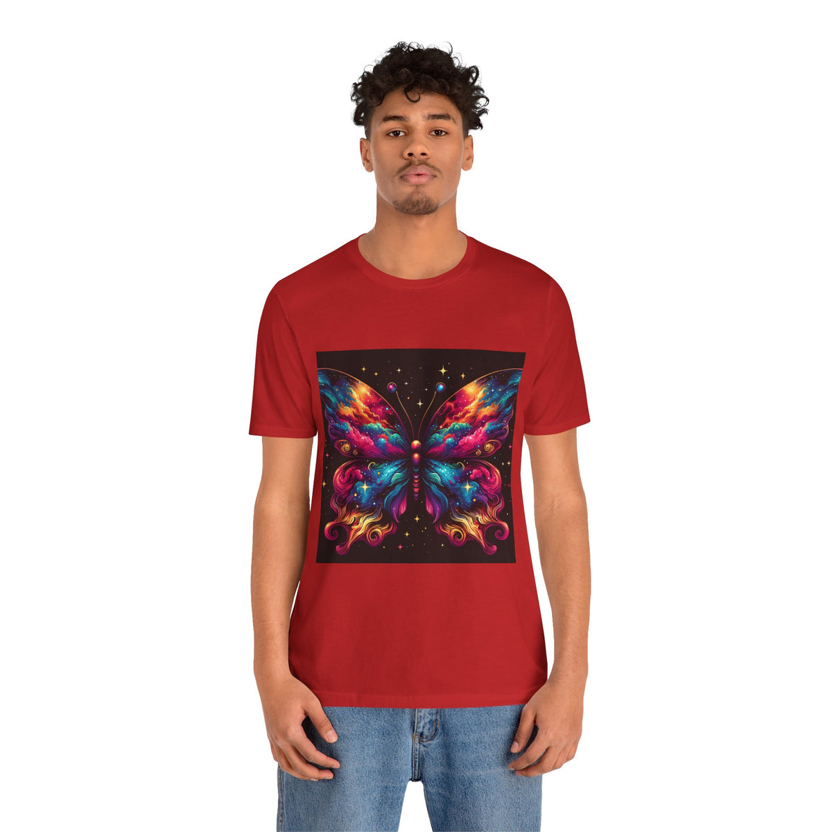 Vibrant Butterfly Art Tee | Colorful Graphic Top, Butterfly Lover