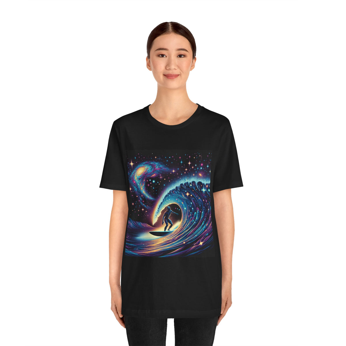 Cosmic Wave Tee Graphic Tee, Galaxy Art T-Shirt