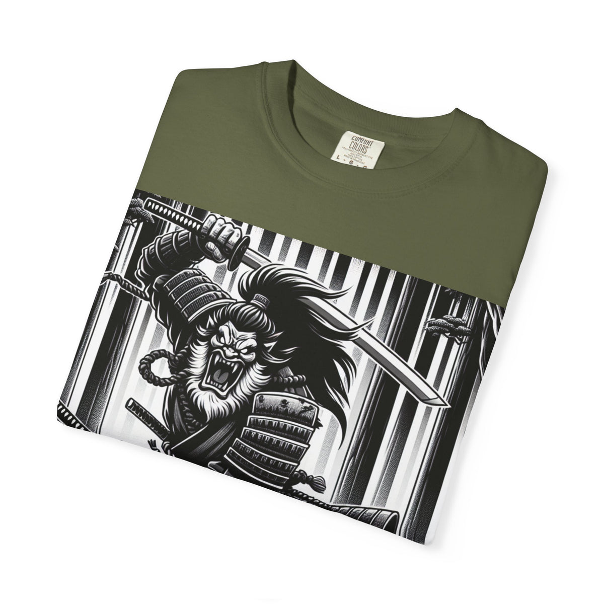 Samurai Graphic T-Shirt - Cotton Tee for Anime Lovers