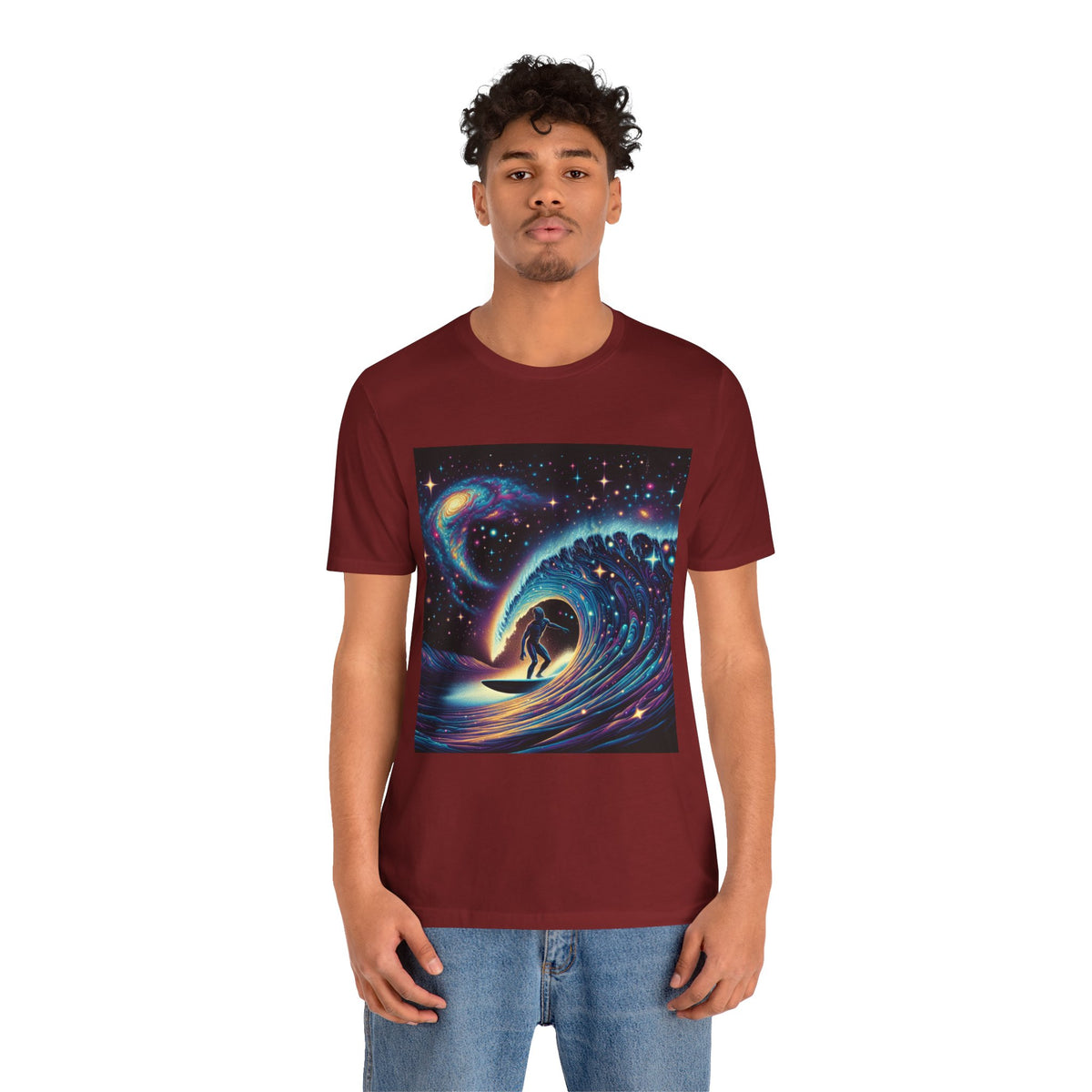 Cosmic Wave Tee Graphic Tee, Galaxy Art T-Shirt