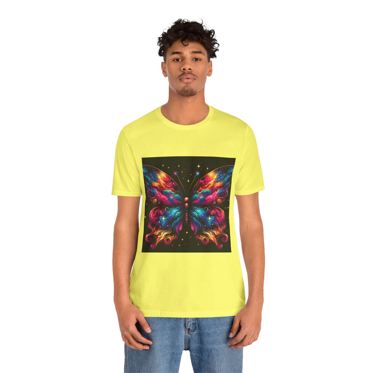 Vibrant Butterfly Art Tee | Colorful Graphic Top, Butterfly Lover