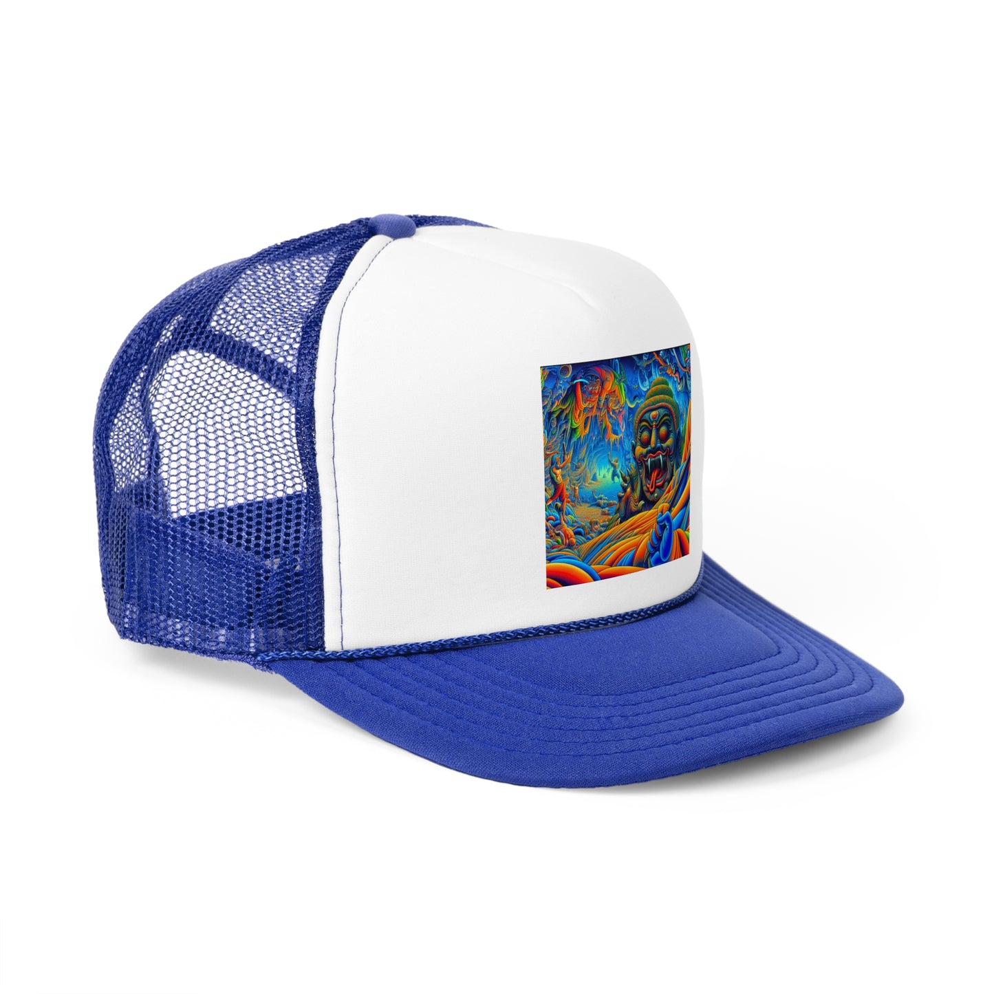 Vibrant Art Trucker Cap, Adjustable Snapback Hat, Fun Outdoor Accessory, Unique Gift for Art Lovers, Festival Headwear, Cool Casual Style