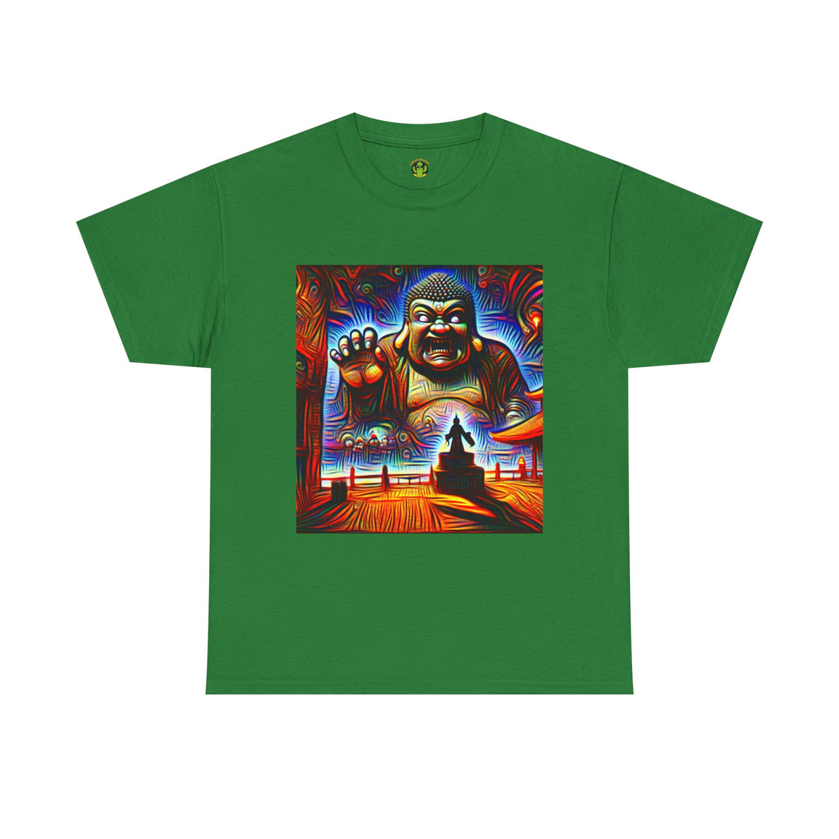 Colorful Buddha Tee, Spiritual T-Shirt, Mindfulness, Graphic Cotton