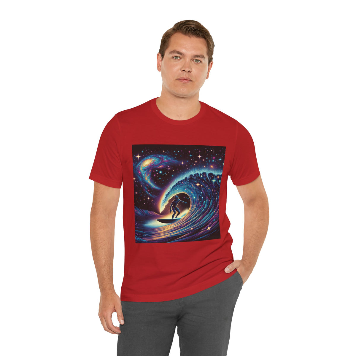 Cosmic Wave Tee Graphic Tee, Galaxy Art T-Shirt