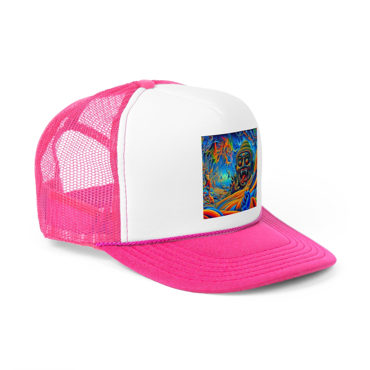 Vibrant Art Trucker Cap, Adjustable Snapback Hat, Fun Outdoor Accessory, Unique Gift for Art Lovers, Festival Headwear, Cool Casual Style